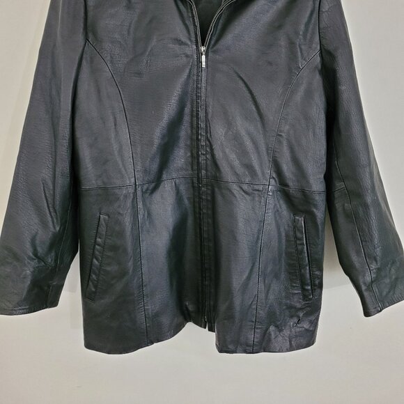 Wilsons Leather Classic Black Jacket - Picture 2 of 16